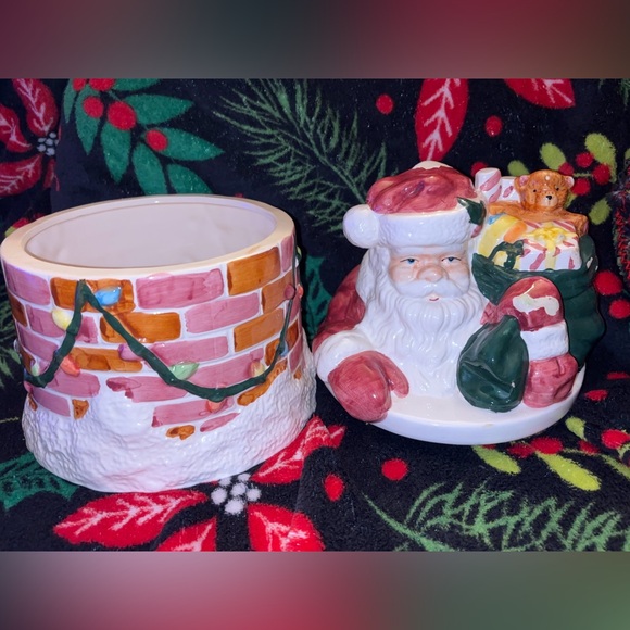 VINTAGE DOWN THE CHIMNEY SANTA JAR - Picture 3 of 5